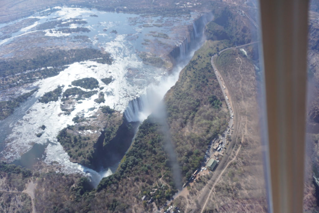 Victoria Falls from Helicopter