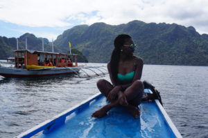 I'm on a boat..in Coron