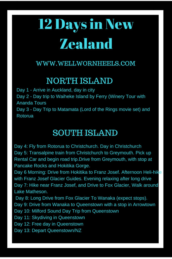 12 Days in New Zealand Itinerary