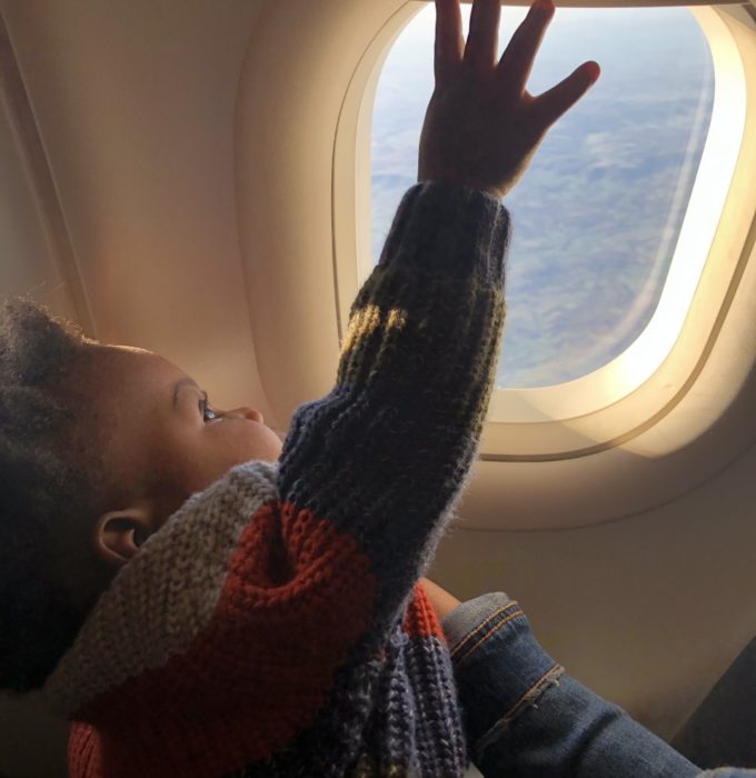 Baby In Window Seat
