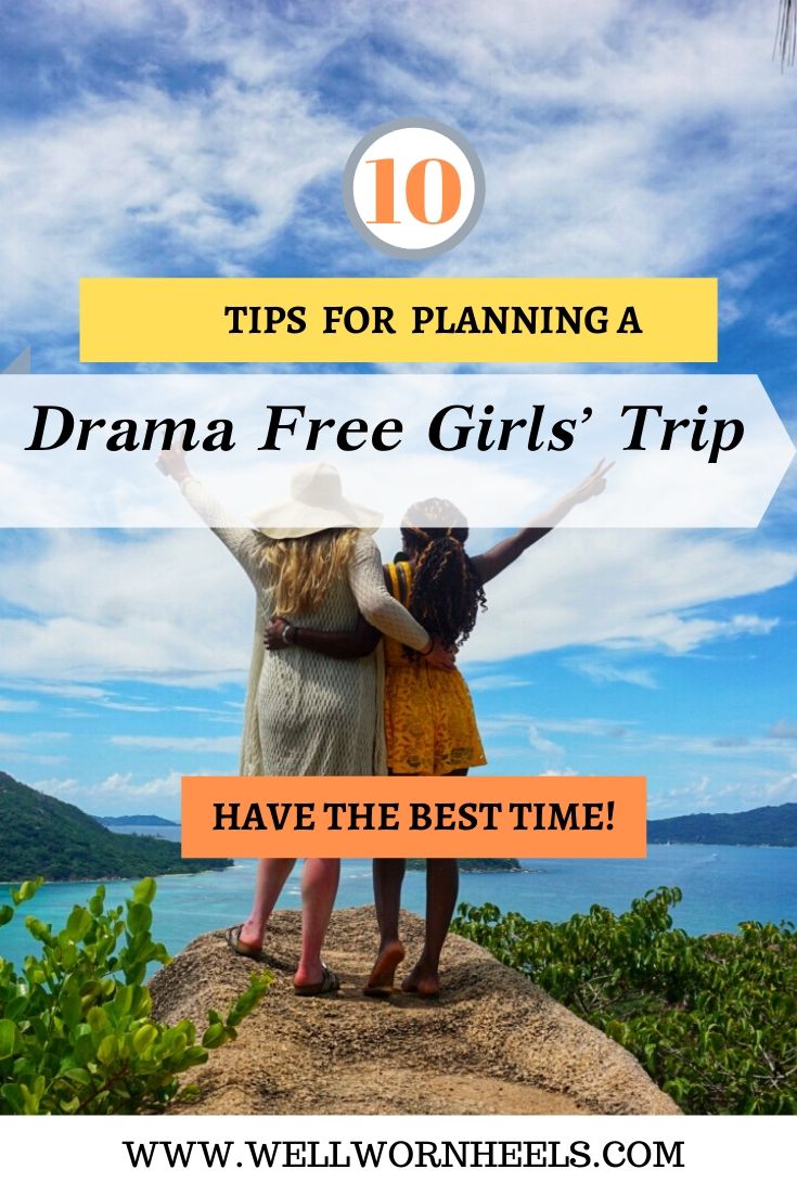 Are you planning a trip with your girls? Here are 10 tips to planning a girls getaway. Where to go on a girls trip, what to do on a girls trip. Whether it a birthday trip, relaxing trip, or bachelorette, you'll want to save this one! #bacheloretteparty #girlstrip #girlsvacation #girlsgetaway