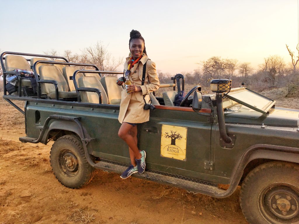 Sunset game drive