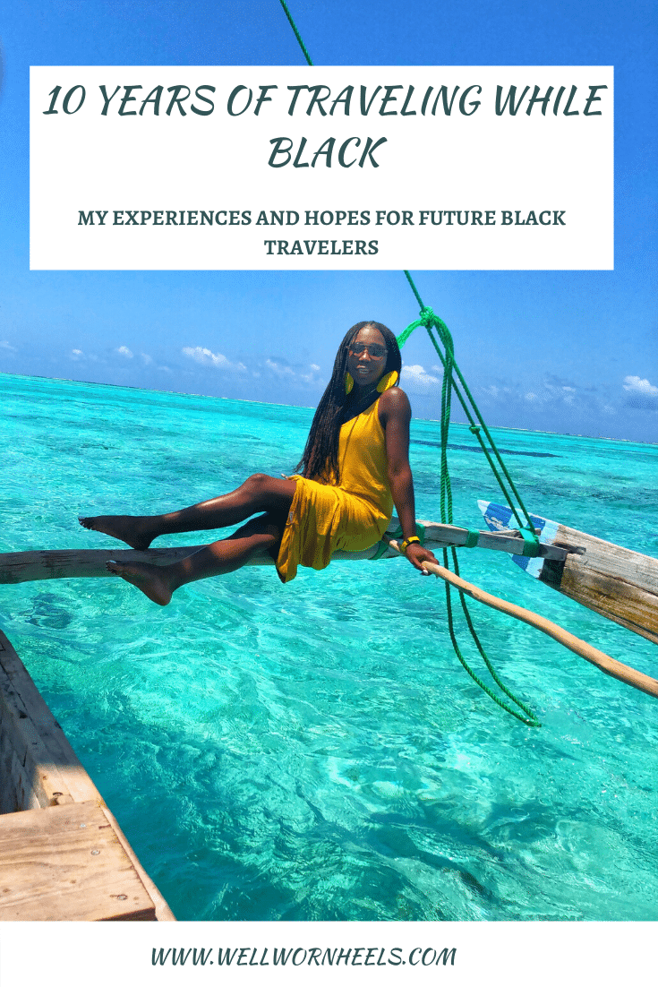 Black woman on a boat in Zanzibar