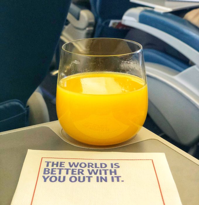 Delta Napkin Message