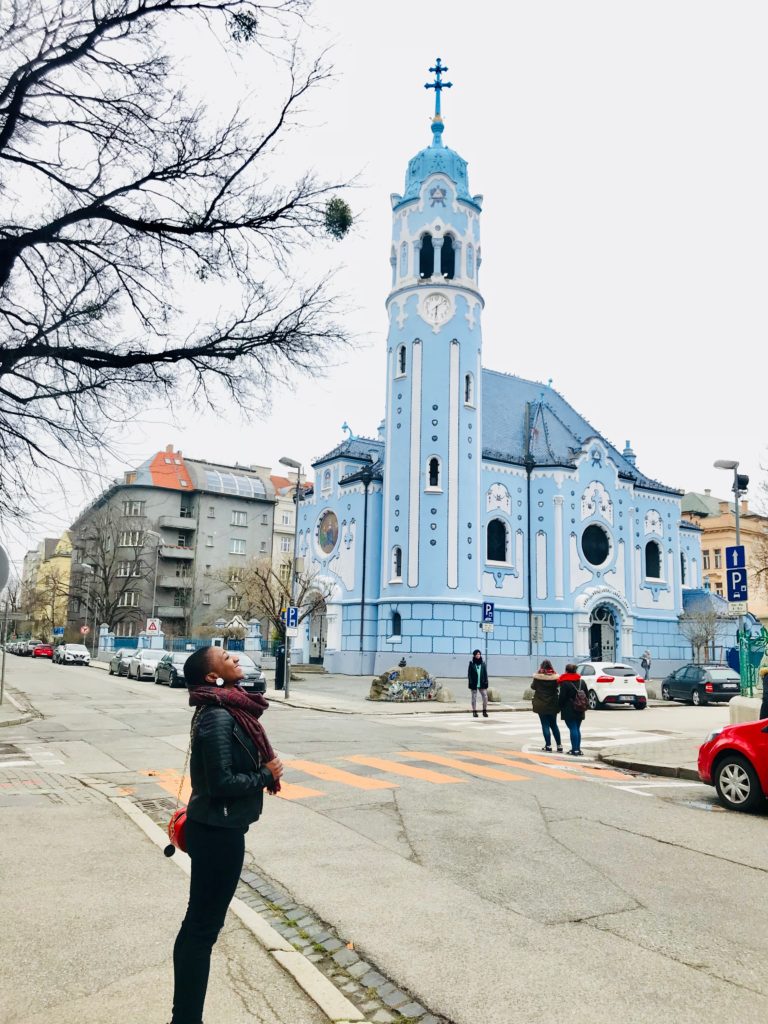 Woman on day trip to Bratislava
