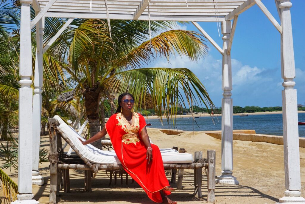 A woman in Lamu, Kenya