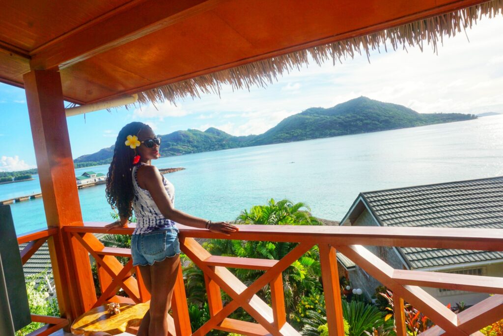 Woman in Praslin Seychelles