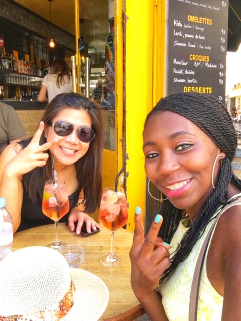 Women in Paris in the Summer