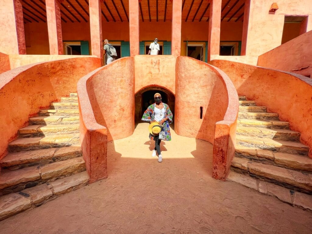 Woman at the house of slaves on Goree Island. This is a must add to your senegal itinerary
