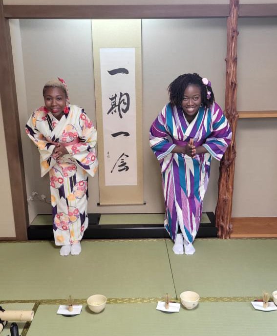Bowing at Tea ceremony in Kimonos and taking of shoes indoors are certain cultural rituals you need to know before visiting Japan