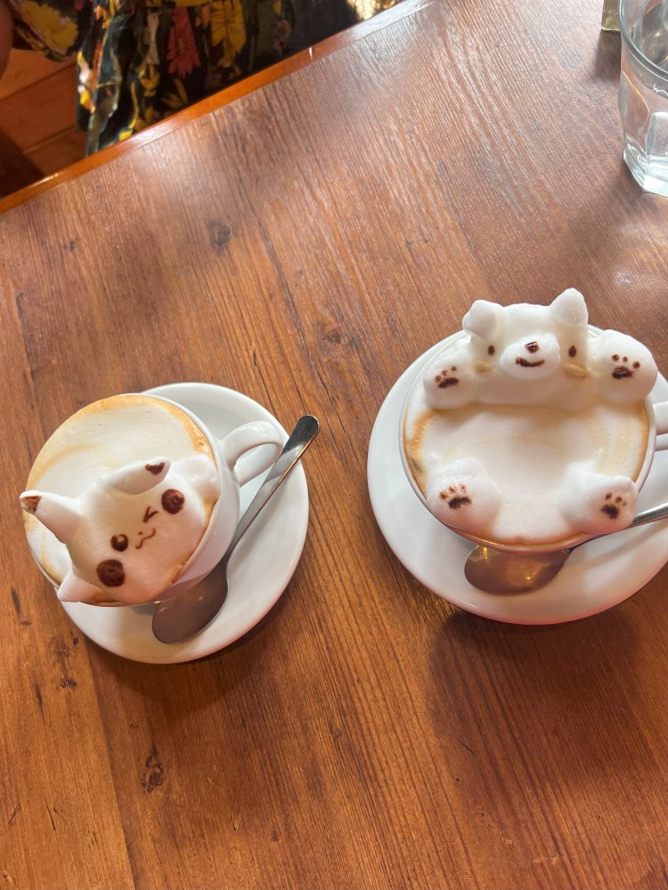 Coffee served in a Japanese cafe shows the diverse food culture of Japan