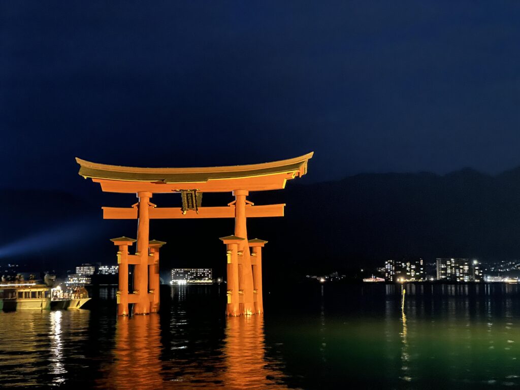 The great Torii on Miyajima island