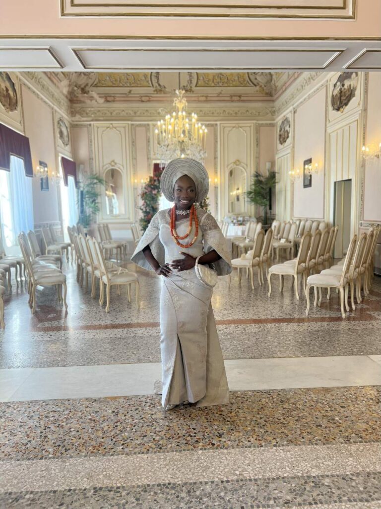 A Yoruba bride who planned a destination wedding in Sicily