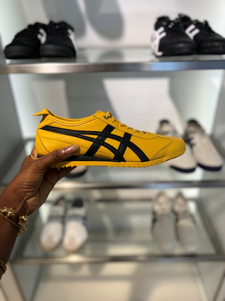 Classic Onitsuka Tiger sneakers, one of the best souvenirs from Japan for sneaker enthusiasts.