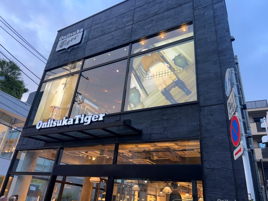 Onitsuka Tiger store in Japan, a top place to buy sneakers and stylish souvenirs.