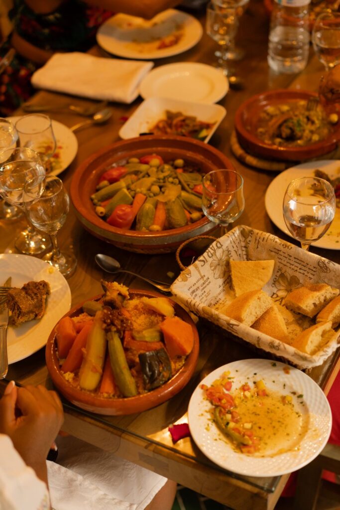 Explore the rich food culture of Morocco when visiting Marrakech.