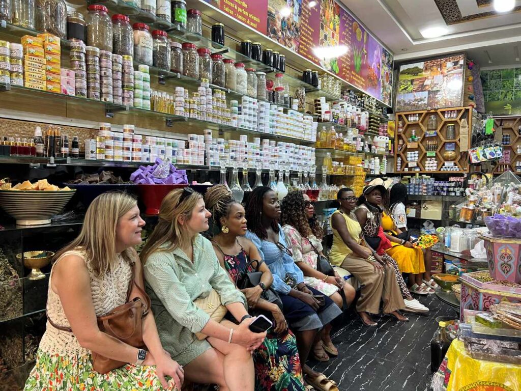 Souk el Attarine is one of the best souks in Marrakech to buy perfumes, spices, and copper.