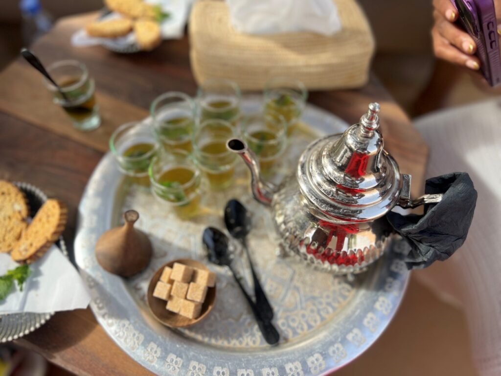Moroccan Mint Tea is a must try herbal beverage on your visit to Marrakech