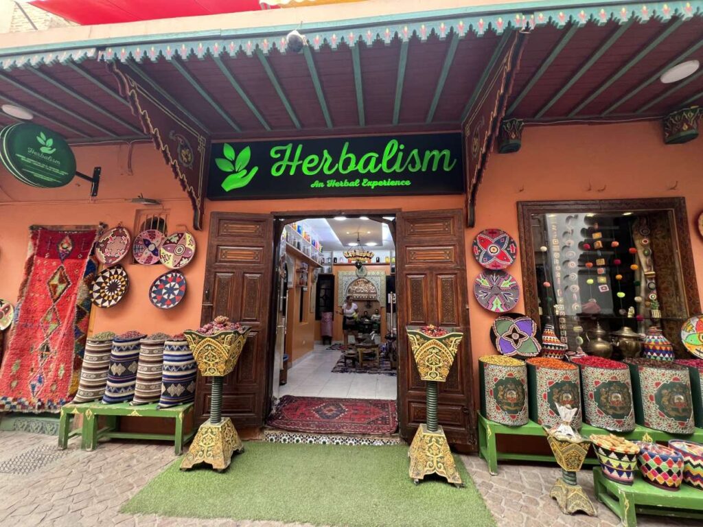 Marrakech souks are ppular for their herbal-based beauty and skincare products.