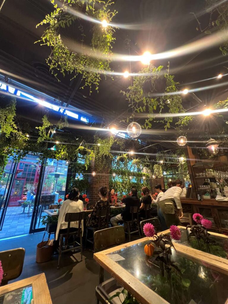 The beautiful interiors of Aoyama Flower Market Tea House in Akasaka