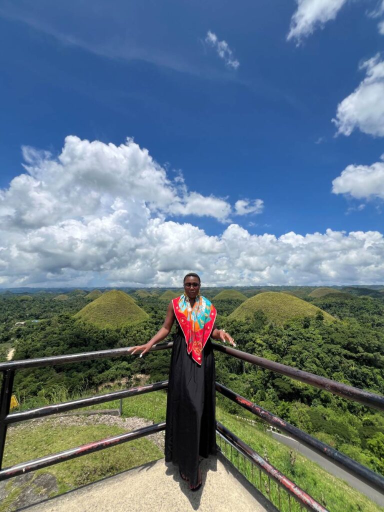 Visiting Chocolate Hills, Philippines, in 2025 was a memorable moment for Dee from Well Worn Heels.