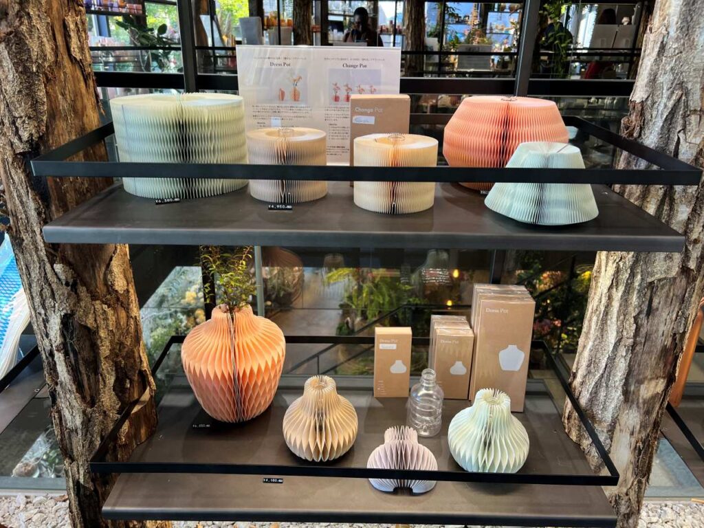 Japanese flower vases used as decorative pieces found in Aoyama Flower Market