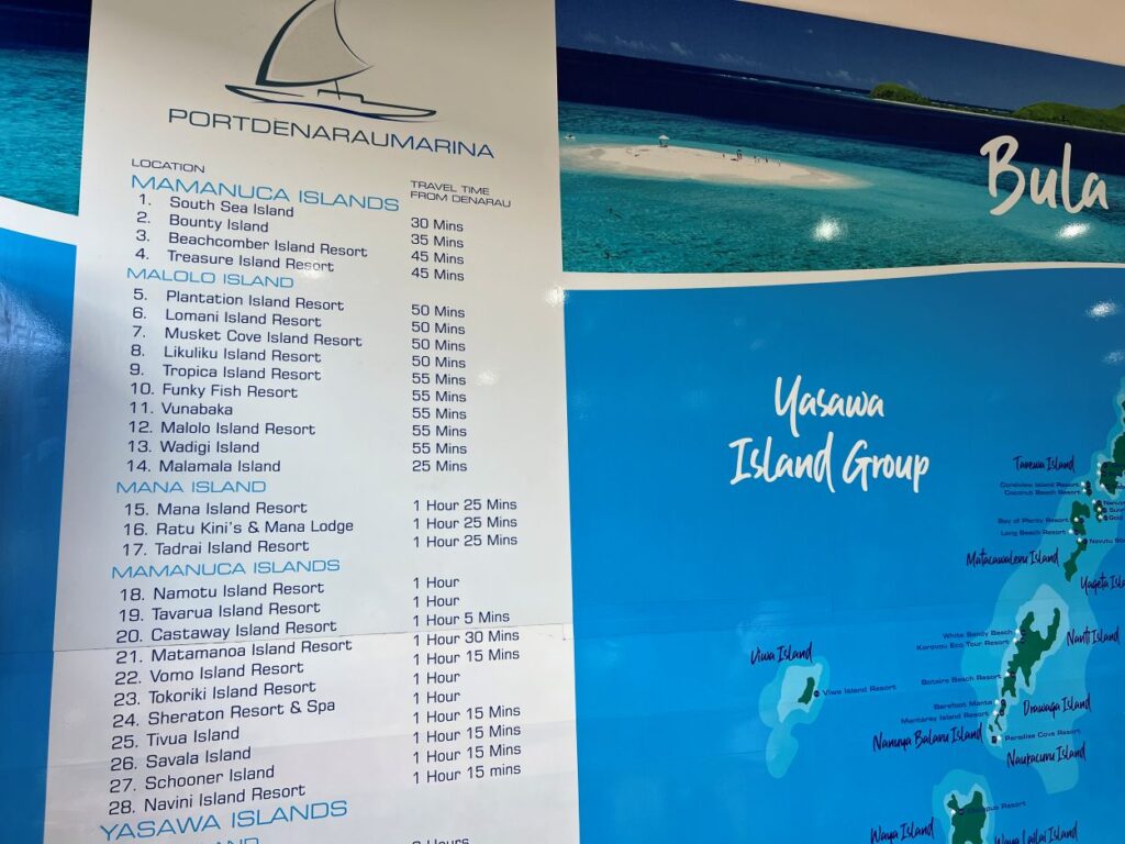 Boat transfer is one of the best ways to ger around between islands in Fiji.