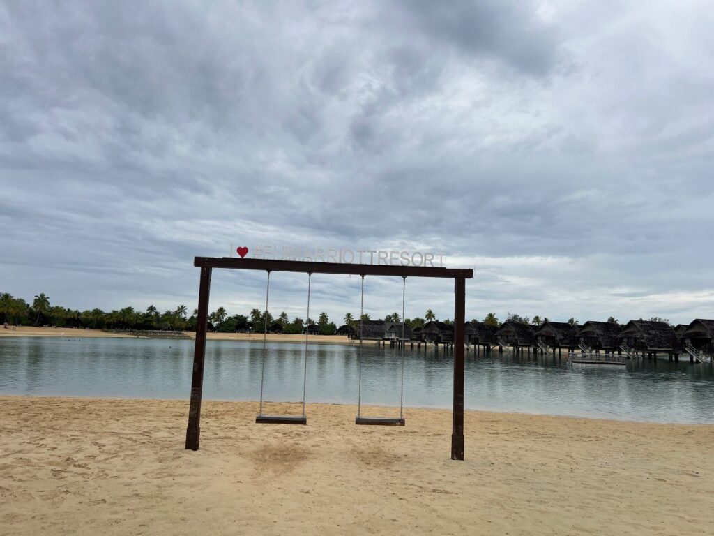 For a luxury experience in Fiji, stay at Marriott Momi Bay.