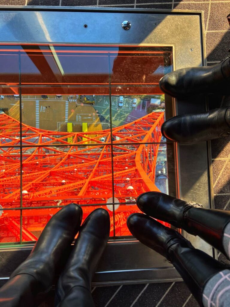 A view of Tokyo Tower from atop, taken on a visit to the Japan city.