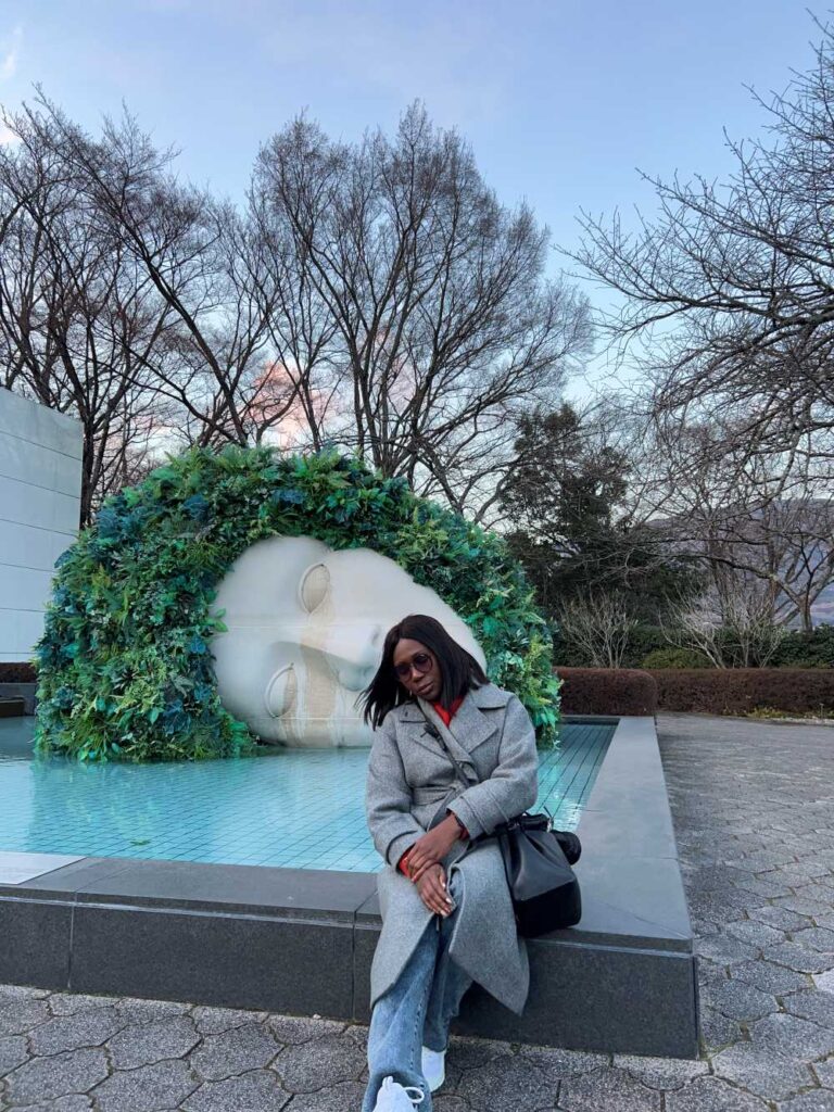 A famous artwork within Hakone Open Air Museum, popular as a photo spot.