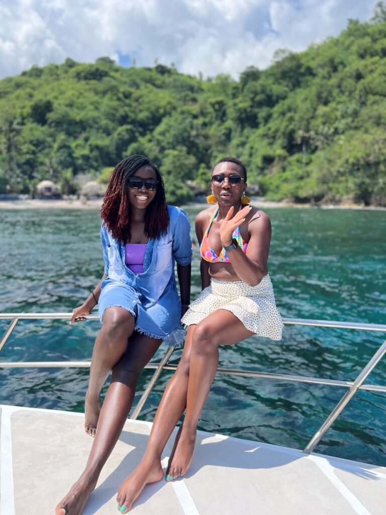 A Nigerian American female traveler on a trip with a friend sharing the experience of leaving Japan.
