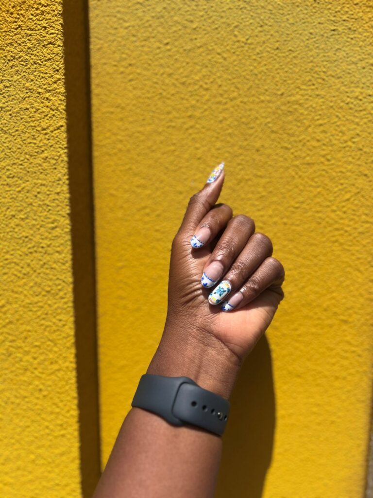 One last Japanese nail art appointment done as a unique experience before leaving Japan